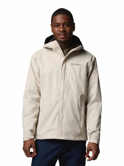 Columbia Mens Beige Omni-Tech Watertight II Rain Jacket
