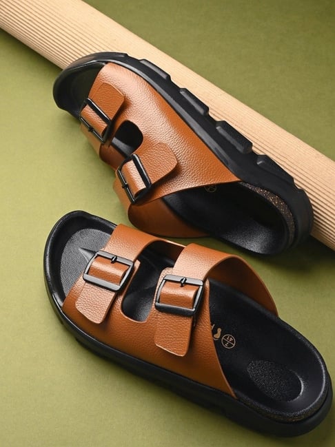 Hoversoul Men's ZENITH Tan Casual Archloc Sandals