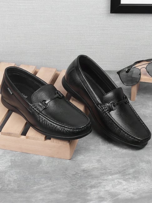 Mochi Men's Black Casual Loafers-picture-16