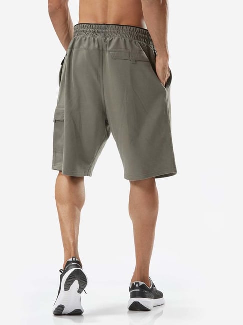 Buy Domyos By Decathlon Khaki Brown Slim Fit Sports Shorts for