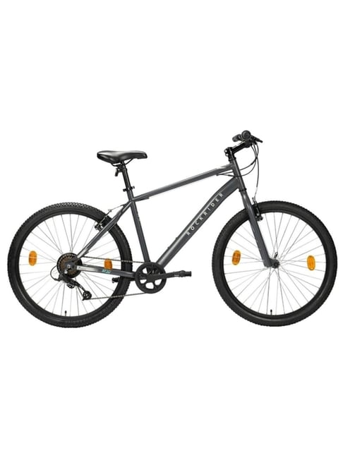 Btwin by Decathlon Mountain Bike Rockrider ST30 Grey Speed, MTB Tyres,  Unisex Frame, V Brakes