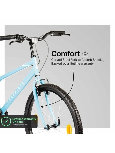 Btwin by Decathlon Mountain Bike Rockrider ST20 Low Frame Steel Frame,  Single Speed, MTB Tyres - Main Image