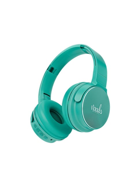 Voods Green Heads Active Wireless Over Ear Headphones with Mic
