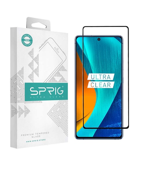 Sprig Edge To Edge Tempered Glass for realme narzo 70 turbo (Pack of 1) image 1
