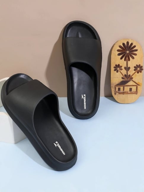 Hoversole Men's Triple Black Aeroflow Slides