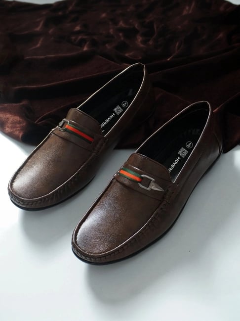 Hoversole Men's Turin Brown Soft Loafers