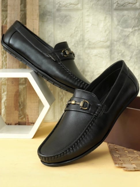 Hoversole Men's Clyde Triple Black Soft Loafers
