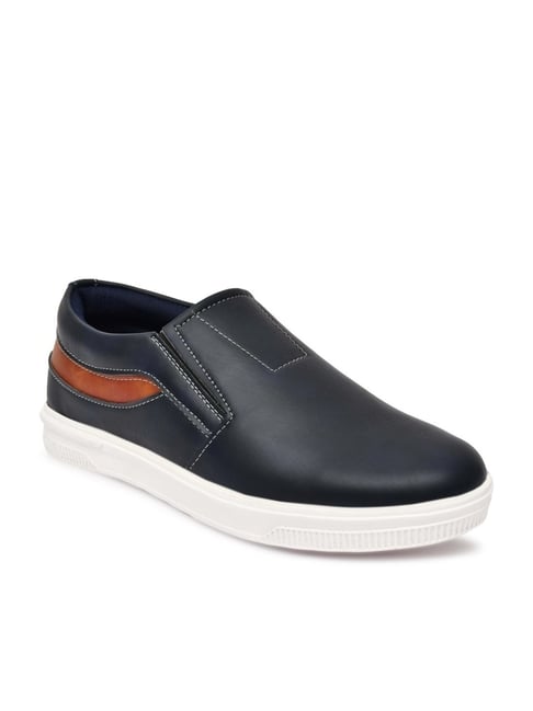 Buy Hoversole Men's Veylo Blue Slip-On Sneakers at Best Price