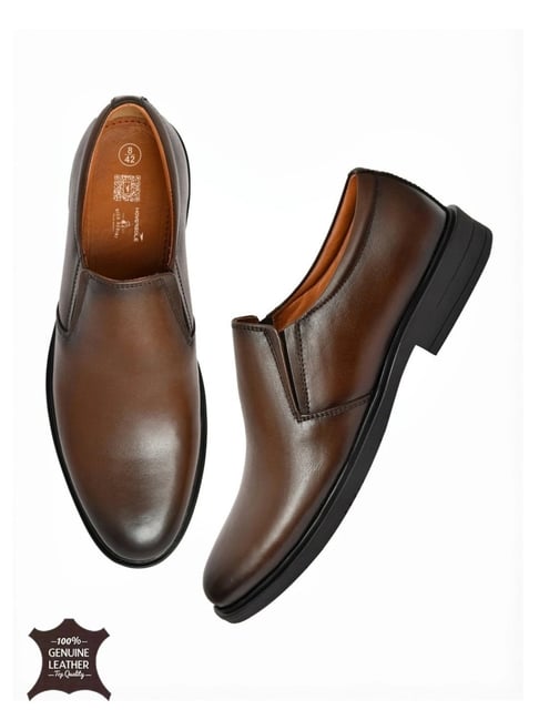 Buy Hoversole X Nico Nerini Men's Caligo Brown Leather Slip-On