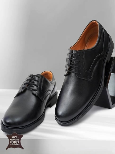 Hoversole X Nico Nerini Men's Greybourne Black Leather Derby Shoes