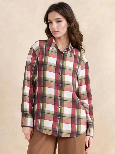 RAREISM Multi Cotton Blend Printed Long Sleeves Shirt-picture-25