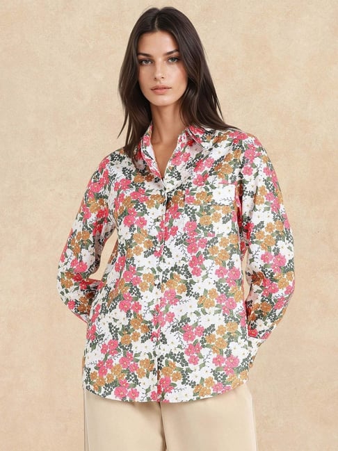 RAREISM Multi Cotton Blend Printed Long Sleeves Shirt-picture-27