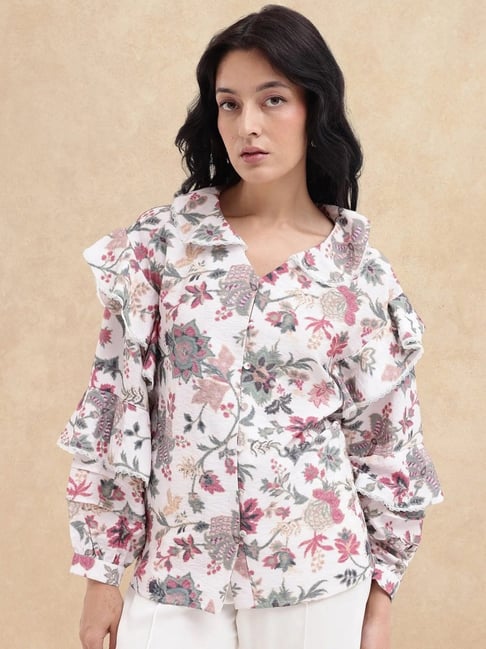 RAREISM Multi Cotton Blend Printed Long Sleeves Shirt-picture-29