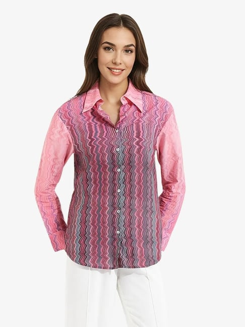 RAREISM Multi Cotton Blend Printed Long Sleeves Shirt-picture-30