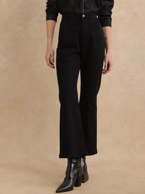 RAREISM Black Cotton Blend Solid Jeans-picture-37