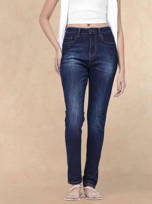 RAREISM Blue Cotton Blend Solid Jeans-picture-36