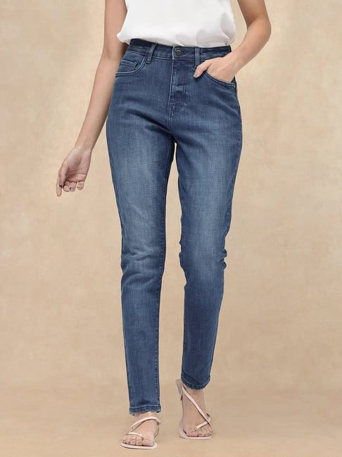 RAREISM Blue Cotton Blend Solid Jeans-picture-47