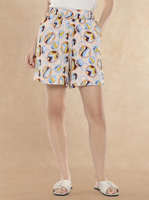 RAREISM Multi Cotton Blend Printed Shorts-picture-35