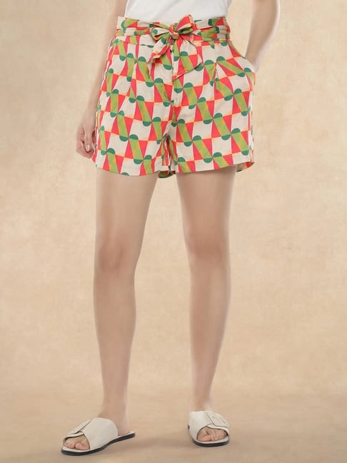 RAREISM Multi Cotton Blend Printed Shorts-picture-37