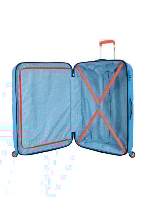 American Tourister Mediterranean Blue Upland Sport Large Hard Checked  Luggage
