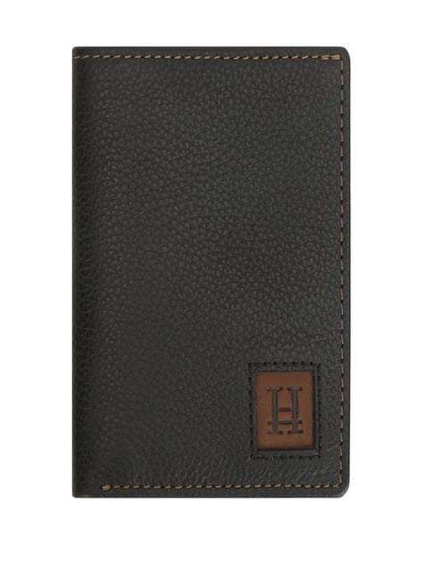 HIROSHI Black Leather Bi-Fold Wallet-picture-21