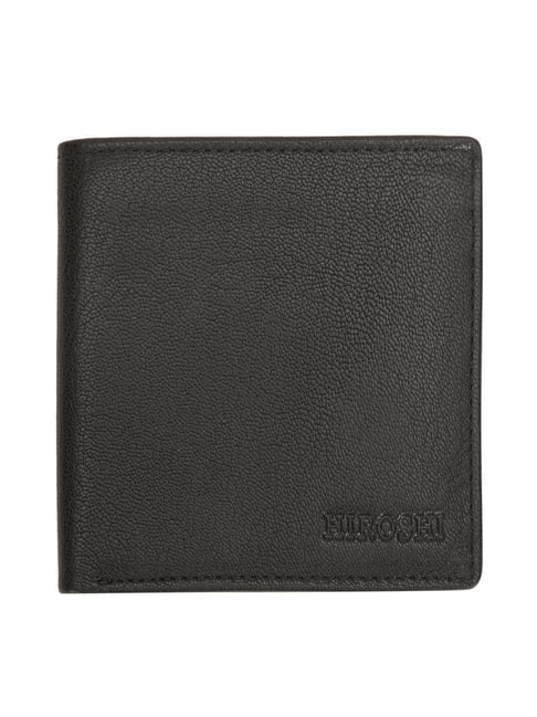 HIROSHI Black Leather Bi-Fold Wallet-picture-32
