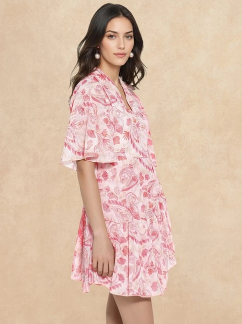 RAREISM Multi Cotton Blend Printed Short Sleeves Dress-picture-13