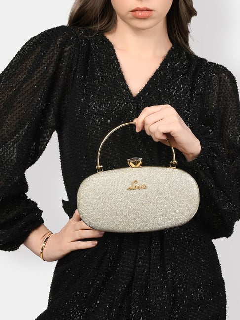Lavie Jazz Gold Metallic Shimmer Small Clutch