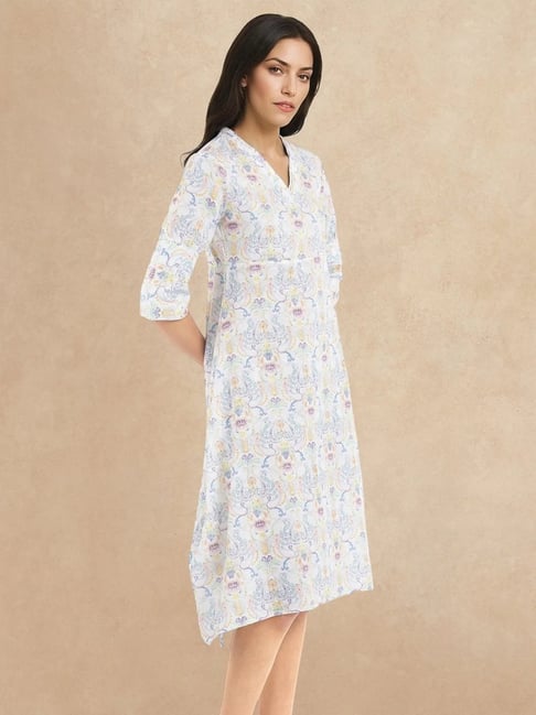 RAREISM Multi Cotton Blend Printed Short Sleeves Dress-picture-10