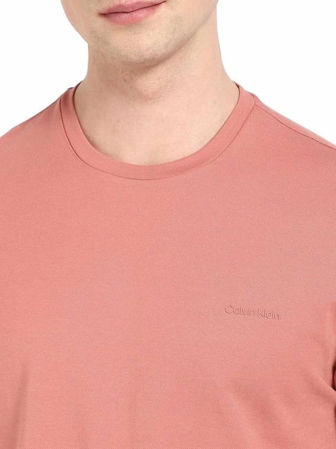 CALVIN KLEIN JEANS Men's Peach T-Shirt