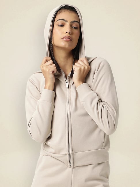 RAREISM Beige Cotton Blend Solid Long Sleeves Sweatshirt-picture-47