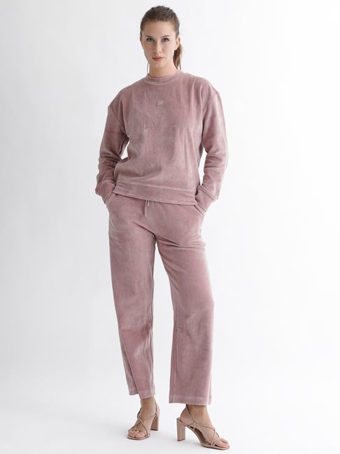 RAREISM Pink Cotton Blend Printed Long Sleeves Sweatshirt-picture-17