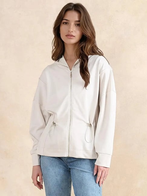 RAREISM Off White Blended Solid Long Sleeves Sweatshirt-picture-41