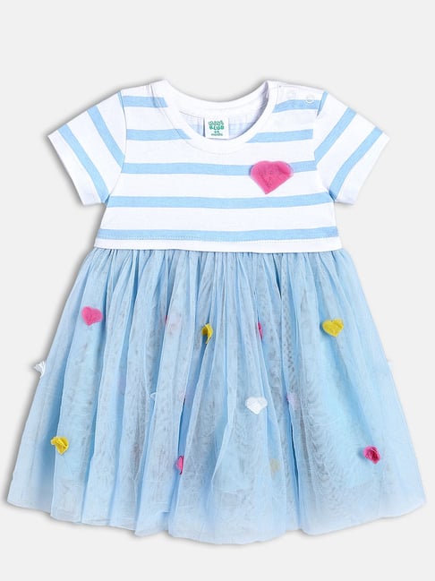 Miniklub Girls Multicolor Striped Dress-image-22