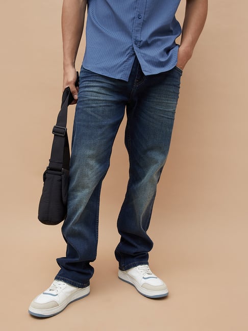 Forca by Lifestyle Men's Tint Mid Blue Jeans-picture-18