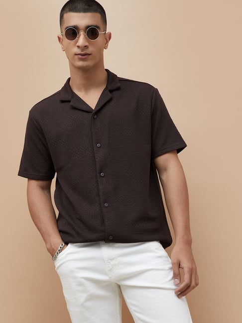 Forca by Lifestyle Men's Brown Shirt-picture-30