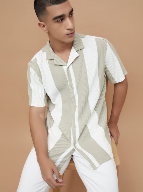 Forca by Lifestyle Men's Khaki Shirt-picture-24