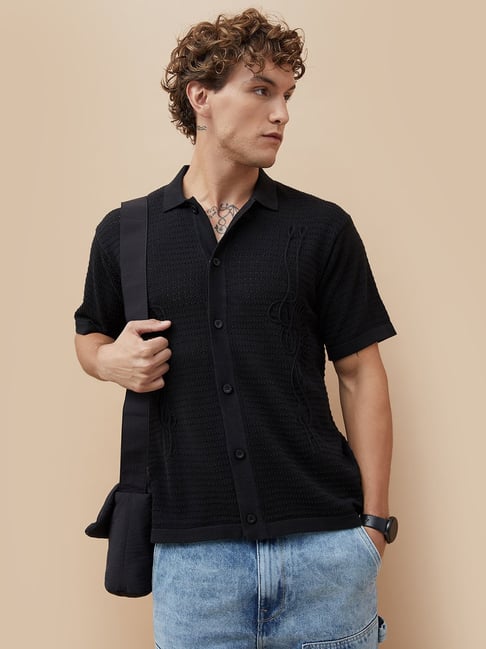 Forca by Lifestyle Men's Black Shirt-picture-23