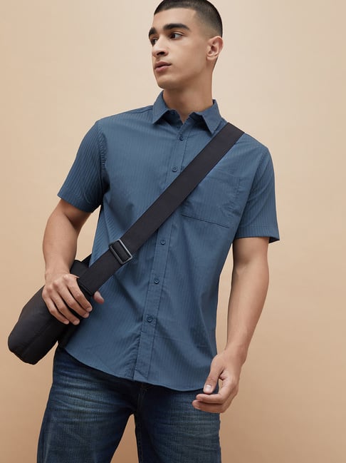 Forca by Lifestyle Men's Blue Shirt-picture-26
