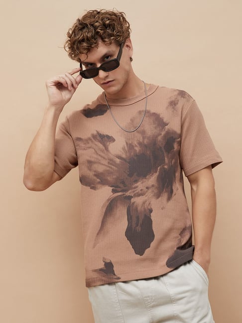 Forca by Lifestyle Men's Peach T-Shirt-picture-20