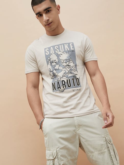 Fame Forever by Lifestyle Men's Beige T-Shirt