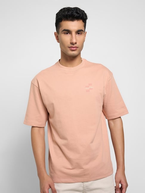 7 Alt by Pantaloons Coral T-Shirt-picture-13
