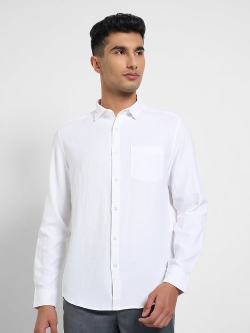 Peregrine by Pantaloons Bright White Shirt-picture-34