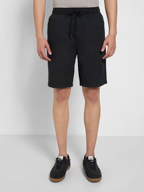 7 Alt by Pantaloons Black Shorts-picture-38