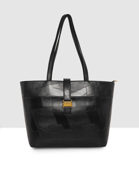 Esbeda Black Patchwork Large Tote-picture-38