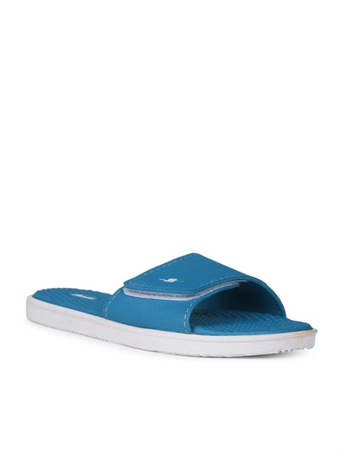 Bata Women's Blue Slides