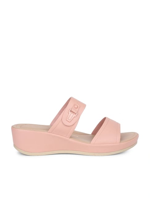 Bata Comfit Women's Pink Slides