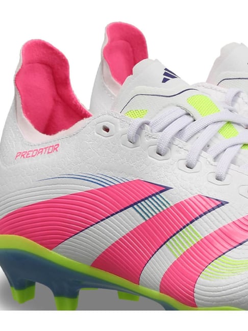  Predator サッカーシューズ ホワイト/ピンク/イエロー Buy Adidas Men's PREDATOR LEAGUE FG White Football Shoes for Men
