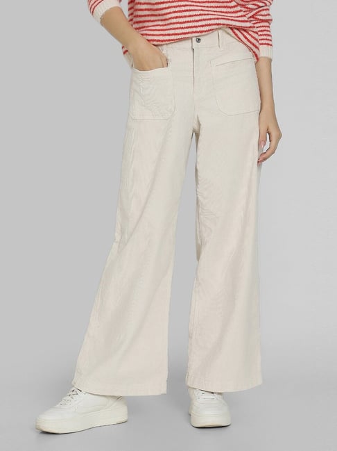 American Eagle Women's White Stretch Corduroy Low-Rise Baggy Wide-Leg Pant-picture-26