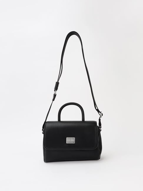 TOMMY HILFIGER Women's Black TWJ American Cool Flap Cross Body Bag-picture-22